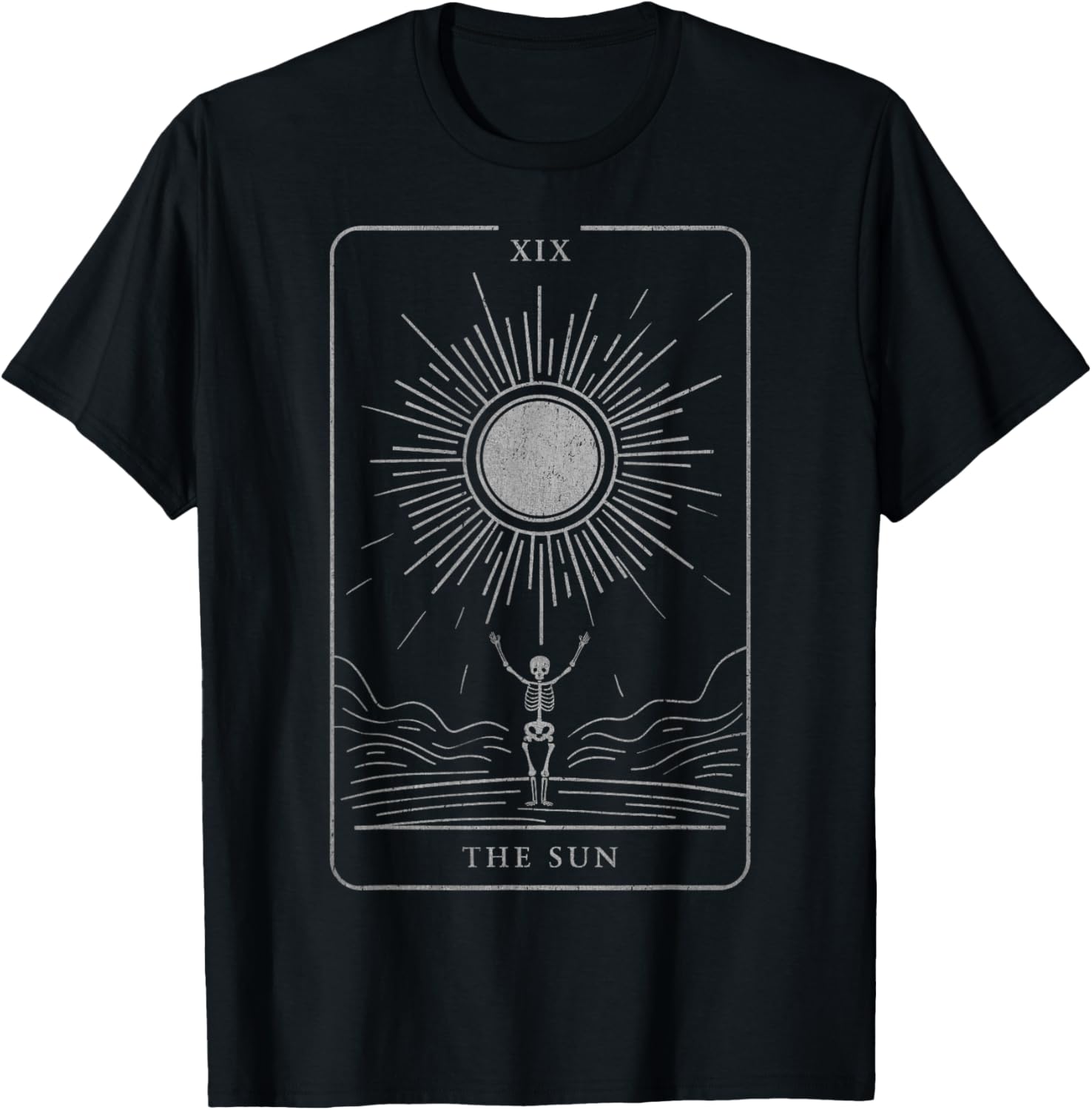 Spirituelle Mystische Edgy Esoterik Streetwear Tarotkarte T-Shirt - T-Shirt | Black