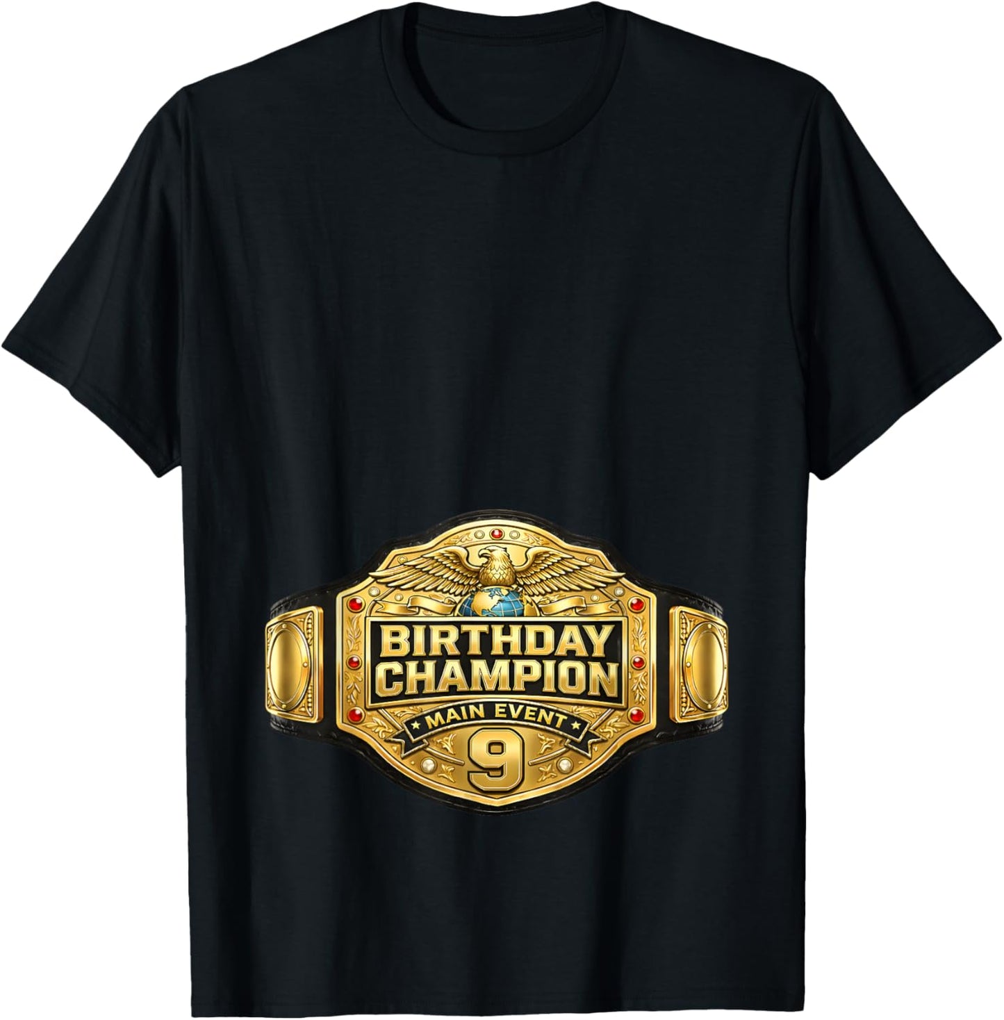 9th Wrestler Birthday Wrestling Champion Party Kids Boys T-Shirt - T-Shirt | Black