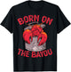 Born On The Bayou Cajun Louisiana Usa Patriotic Women Kids Men T-Shirt - T-Shirt | Black