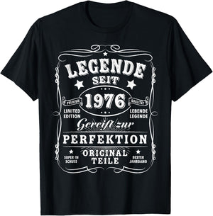 1976 Birthday Man 50th Decoration Funny 50s 50th Birthday T-Shirt - T-Shirt | Black