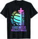 Just A Girl Who Loves Jesus and Volleyball T-Shirt - T-Shirt | Black