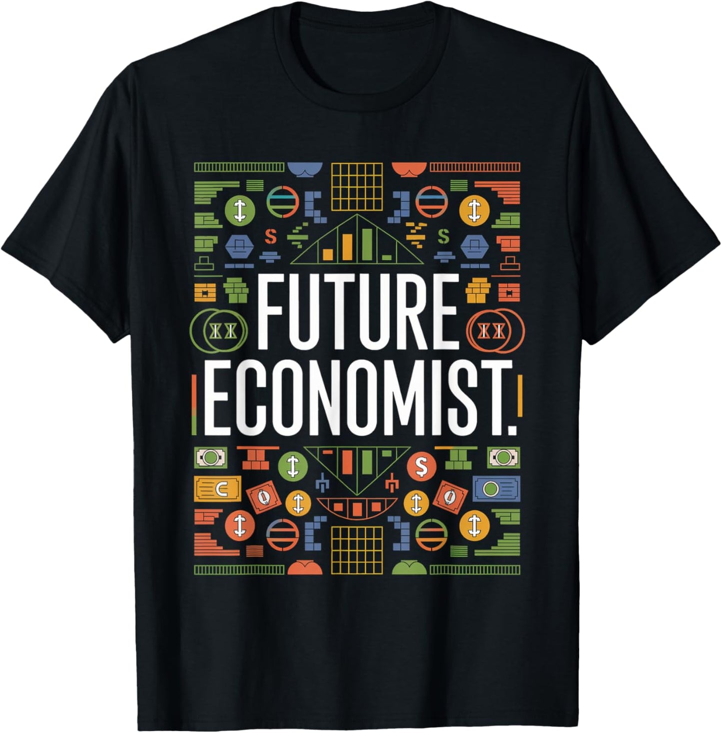 Future Economist Graduation School Toddler Kids Women Men T-Shirt - T-Shirt | Black