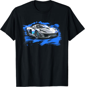 Sports Car Supercar Boys Graphic T-Shirt - T-Shirt | Black