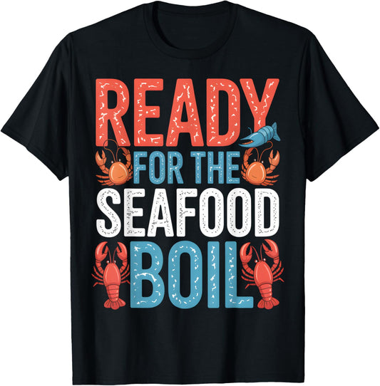 Ready for Seafood Lovers Fun T-Shirt - T-Shirt | Black