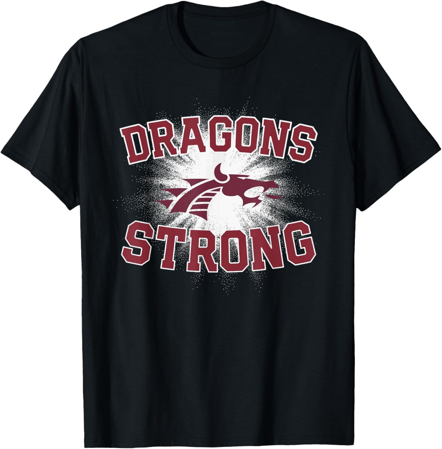 Collierville Dragons Logo Strong Flag HS T-Shirt - T-Shirt | Black