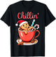 Christmas Chillin' Gingerbread Coffee Bath Funny Xmas Party T-Shirt - T-Shirt | Black