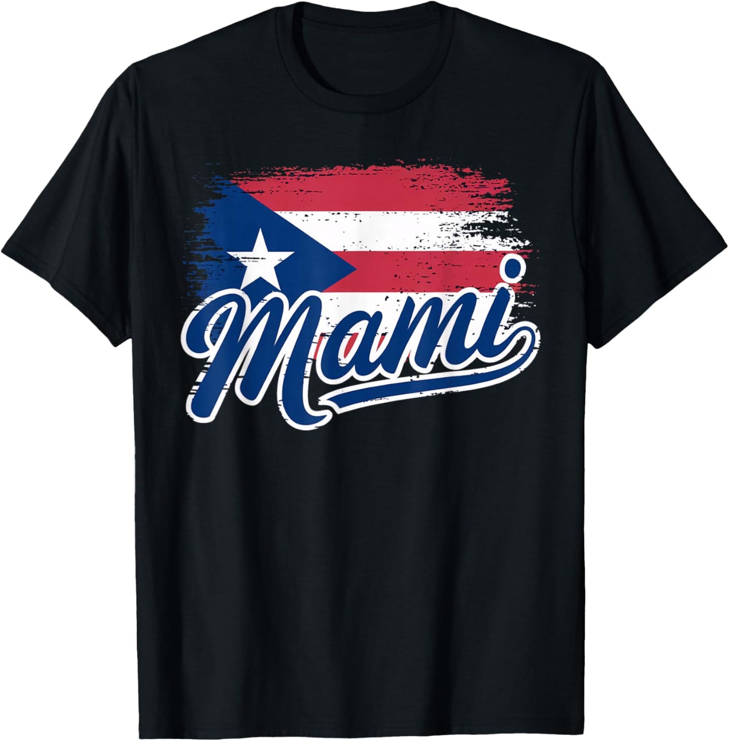 Puerto Rican Mother Puerto Rico Flag Mami Puerto Rican T-Shirt - T-Shirt | Black