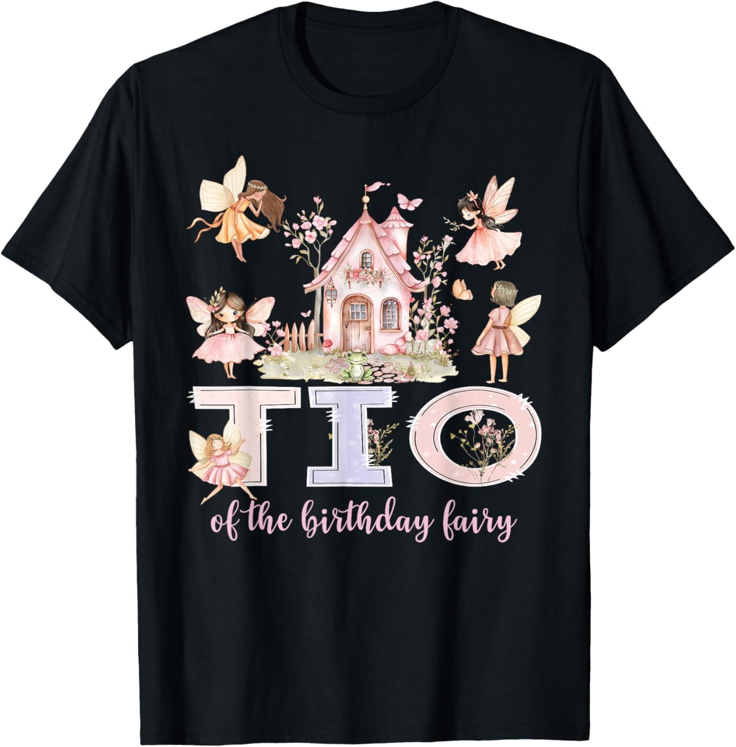 TIO of The Birthday Fairy Girl Magical Family Matching T-Shirt - T-Shirt | Black