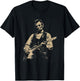 abe Lincoln Playing Guitar 4th July Lincoln Guitar T-Shirt - T-Shirt | Black