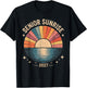 Vintage Senior Sunrise 2027 Seniors of Class Graduation T-Shirt - T-Shirt | Black