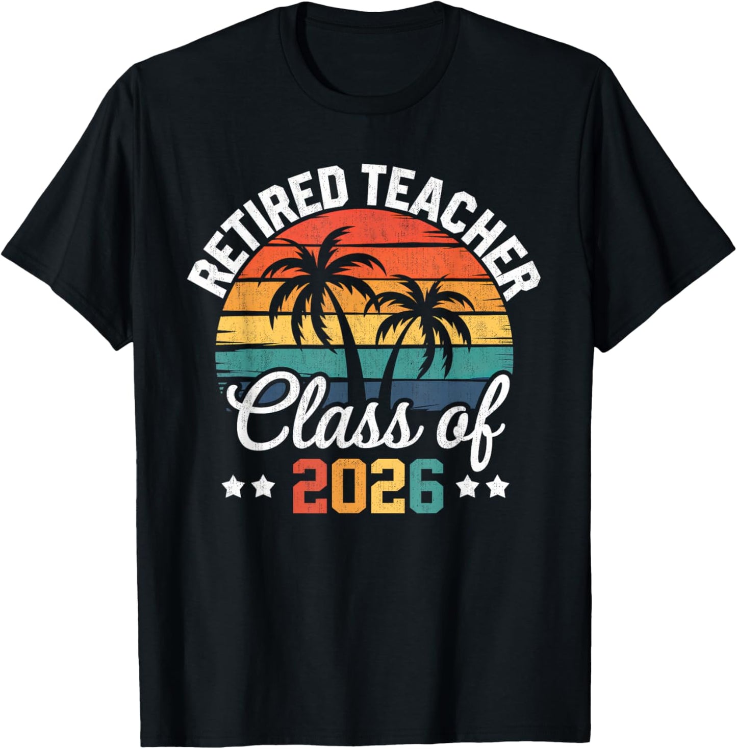 Vintage School Retirement 2026 T-Shirt - T-Shirt | Black