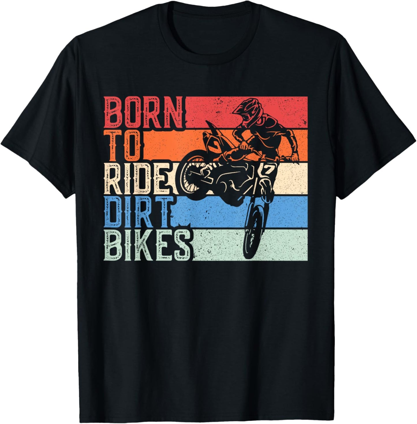 Rider Dirt Bike racing Boys Girls Motocross Dirt Bike Gift T-Shirt - T-Shirt | Black