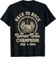 Back-to-Back World War Champs Funny Independence Day Design T-Shirt - T-Shirt | Black