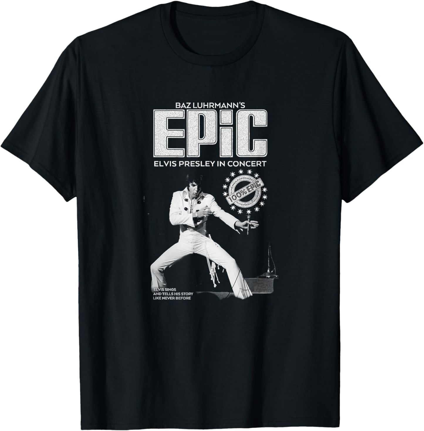 Elvis Presley Epic Overall T-Shirt - T-Shirt | Black