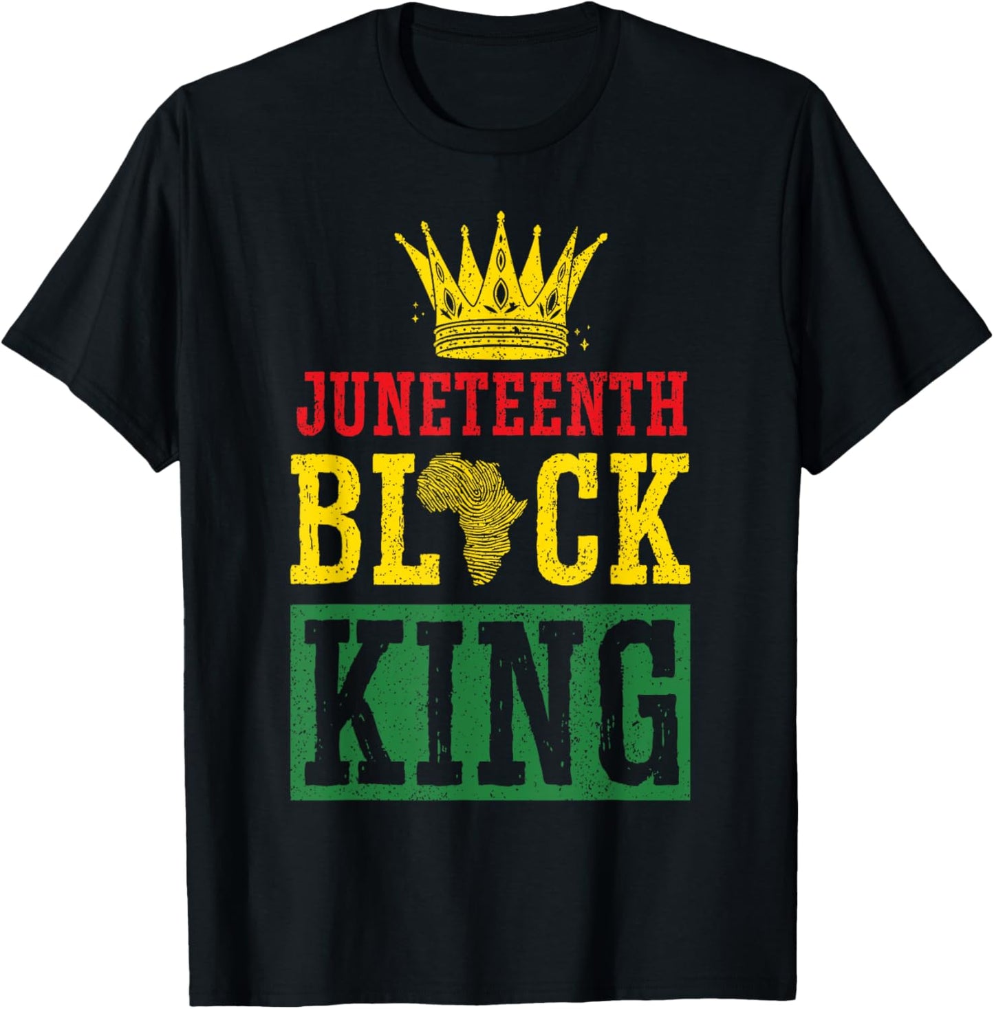 Juneteenth Black King Freedom Day Group Matching Family Dad T-Shirt - T-Shirt | Black