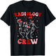 Dancing Skeleton Radiology Crew Valentines RAD Tech T-Shirt - T-Shirt | Black