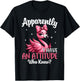 Apparently I Have An Attitude Who Knew Funny Flamingo Women T-Shirt - T-Shirt | Black