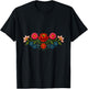Vibrant Hungarian Folk Art Floral Traditional Motif T-Shirt - T-Shirt | Black