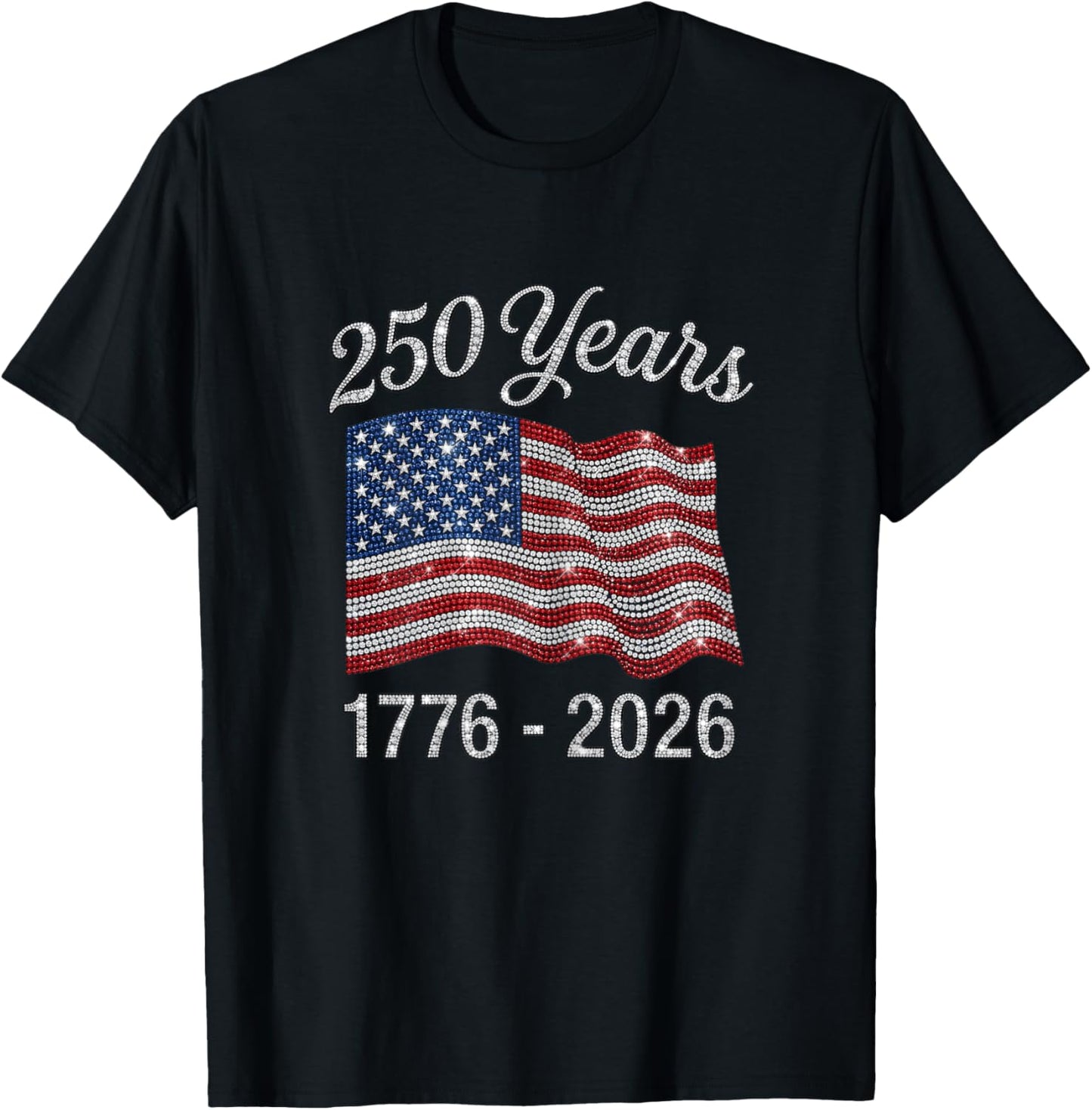 250 Anniversary USA Women Patriotic 1776 America 250th T-Shirt - T-Shirt | Black