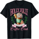 Coffee Christmas Gingerbread Pink Women Latte Cozy Winter T-Shirt - T-Shirt | Black