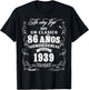 Vintage 86th Birthday Men Funny 1939 86 Birthday Spanish T-Shirt - T-Shirt | Black