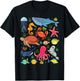 Ocean Life Sea Aesthetic Dolphin Beach 90s Vintage Graphic T-Shirt - T-Shirt | Black