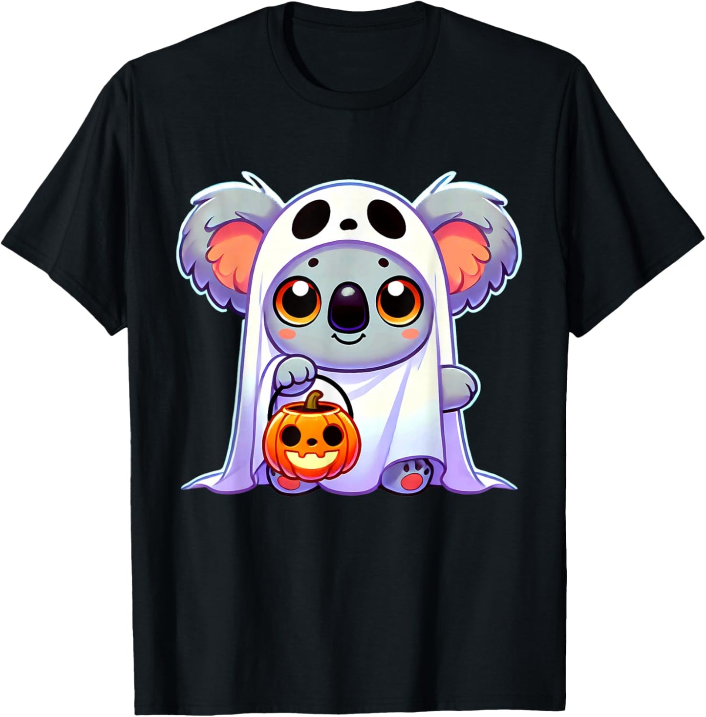 Koala Ghost Halloween Animal Men Women Kids T-Shirt - T-Shirt | Black