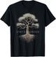Stay Grounded - Inspiring Tree Roots Design T-Shirt - T-Shirt | Black