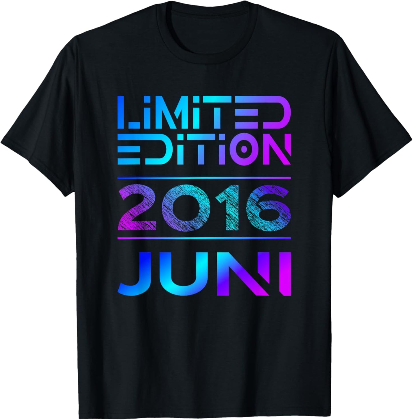 Limited Edition Juni 2016 Junge Mädchen 10. Geburtstag T-Shirt - T-Shirt | Black