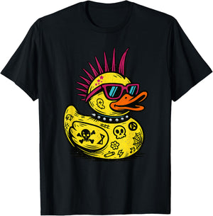 Punk Duck Duckling Punkrocker Kleinkind Sonnenbrille T-Shirt - T-Shirt | Black