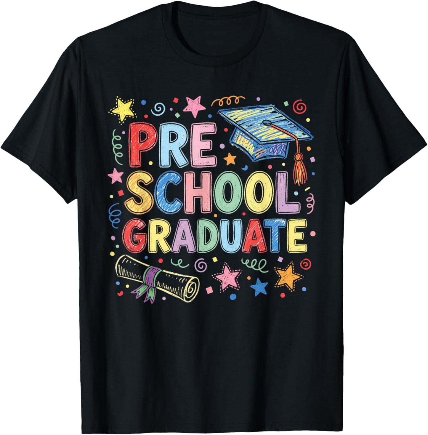 Graduation Class Pre-K Preschool Boys Girls T-Shirt - T-Shirt | Black