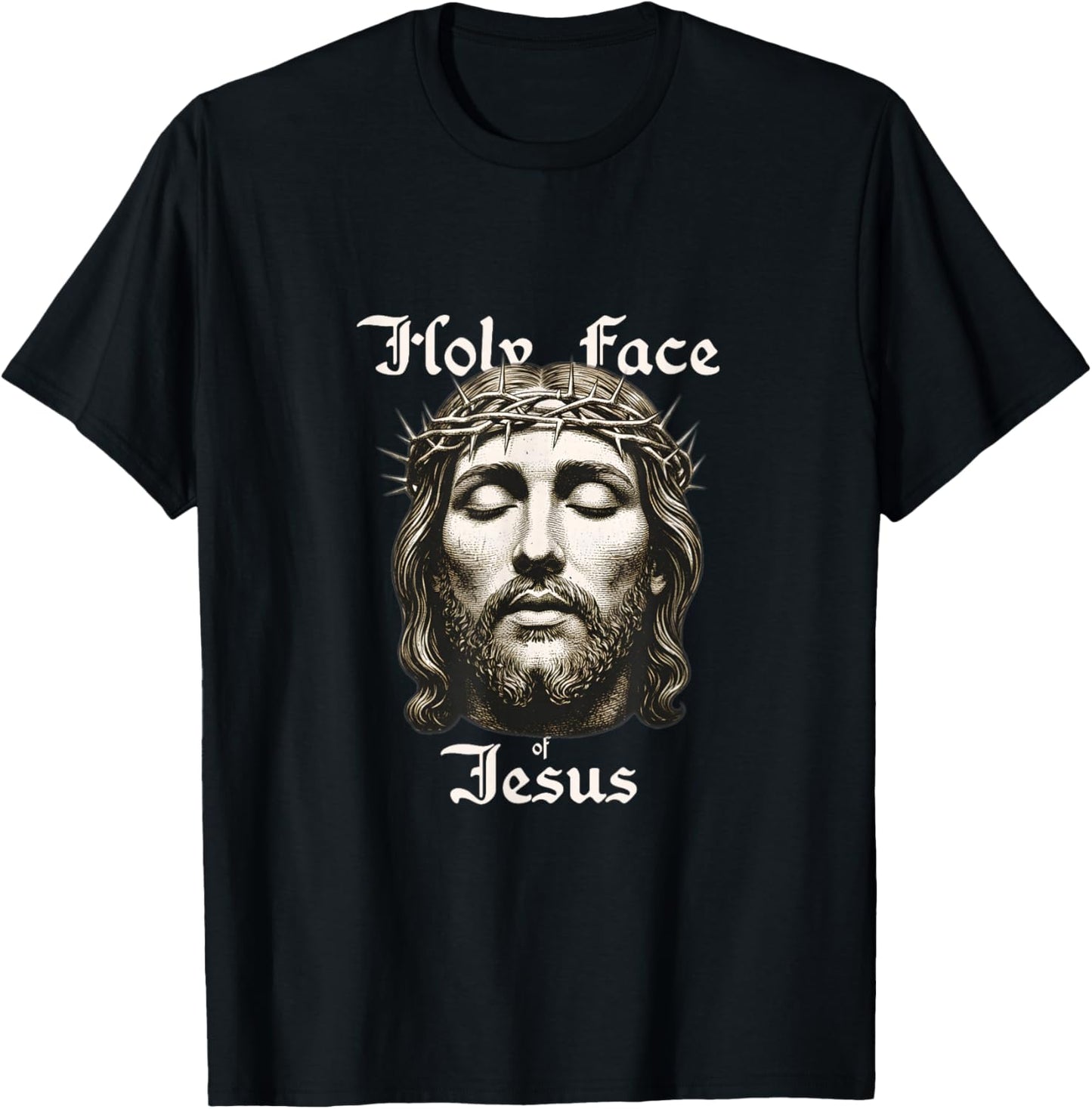 Holy Face of Jesus T-Shirt - T-Shirt | Black