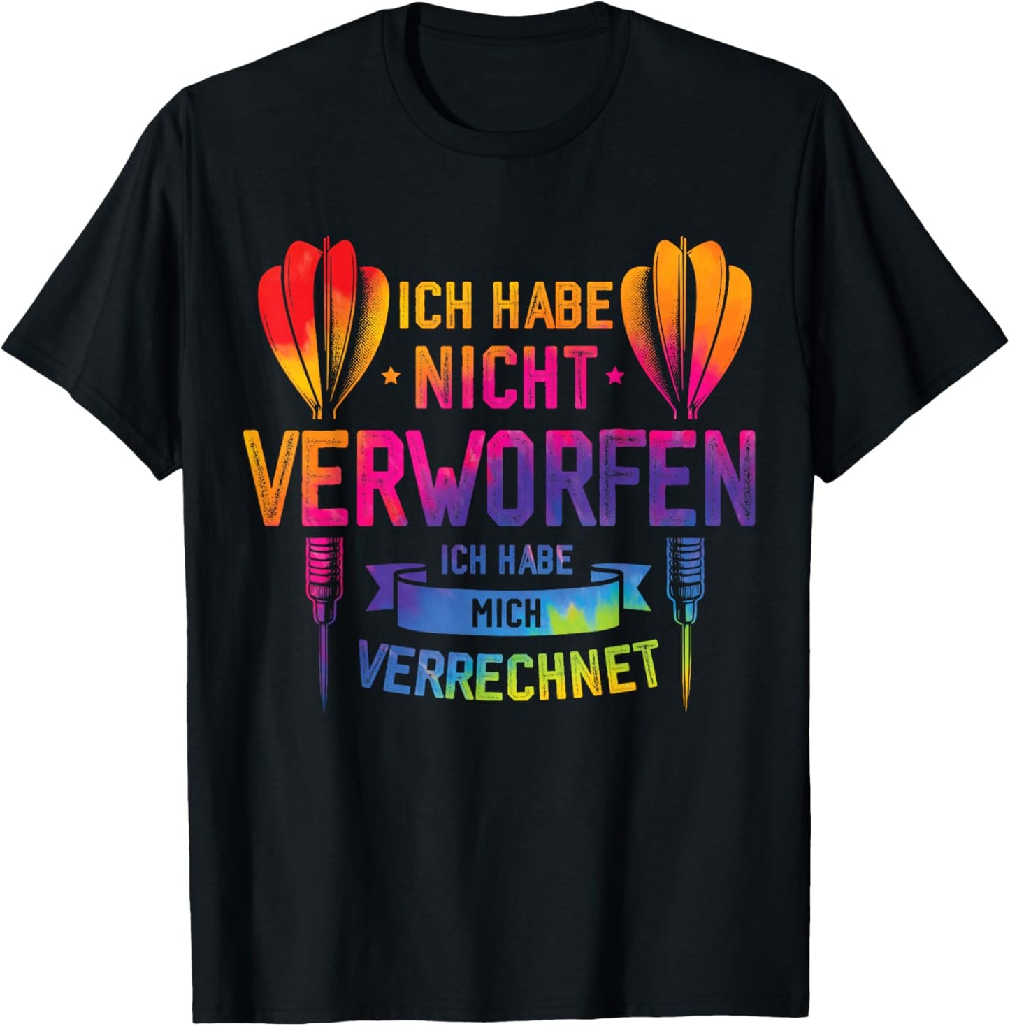 Darts Funny Saying for All Dart Players and Fans , black, S T-Shirt - T-Shirt | Black