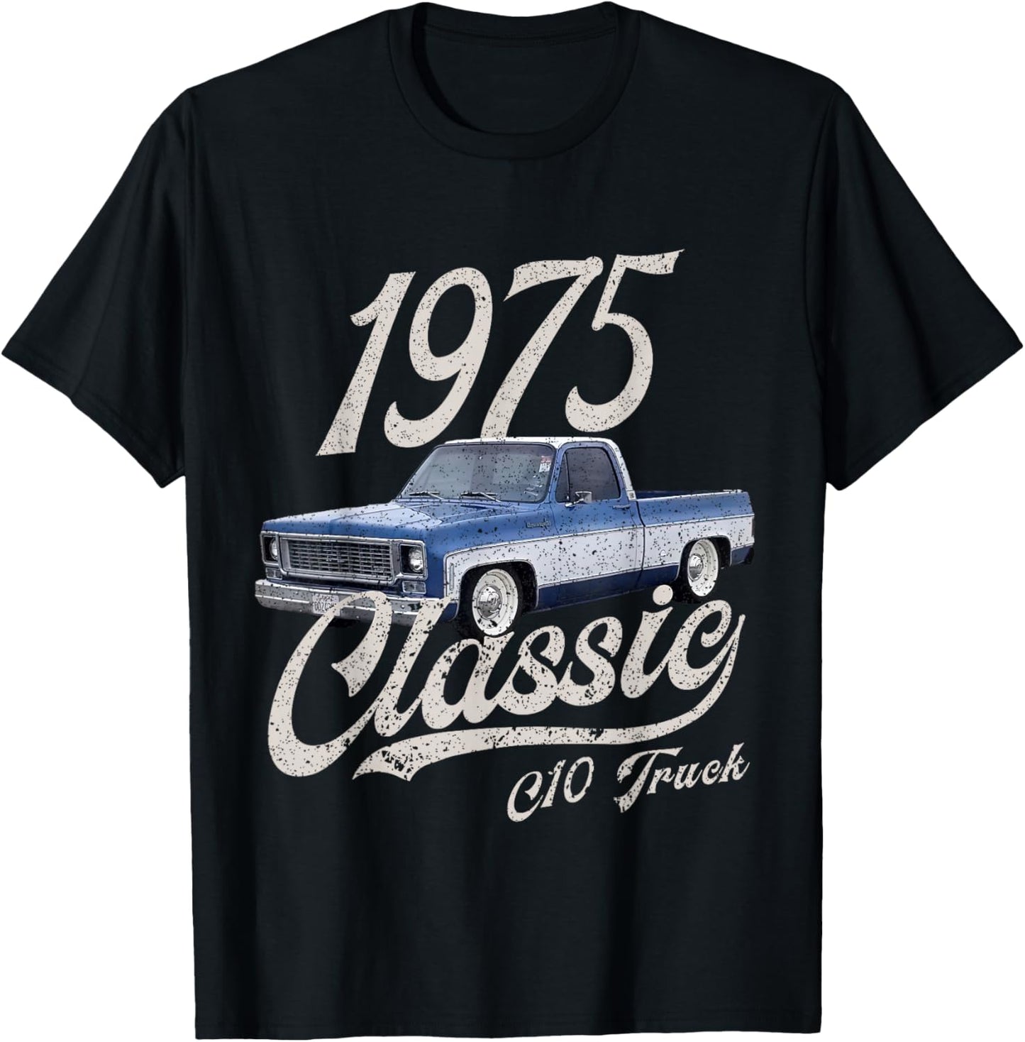 1975 75 C10 Truck T-Shirt - T-Shirt | Black