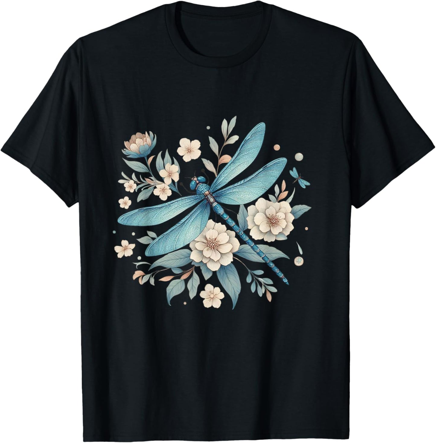 Dragonfly Casual Summer Women T-Shirt - T-Shirt | Black