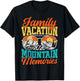 Family Vacation 2026 Mountain Memories Matching Family Group T-Shirt - T-Shirt | Black