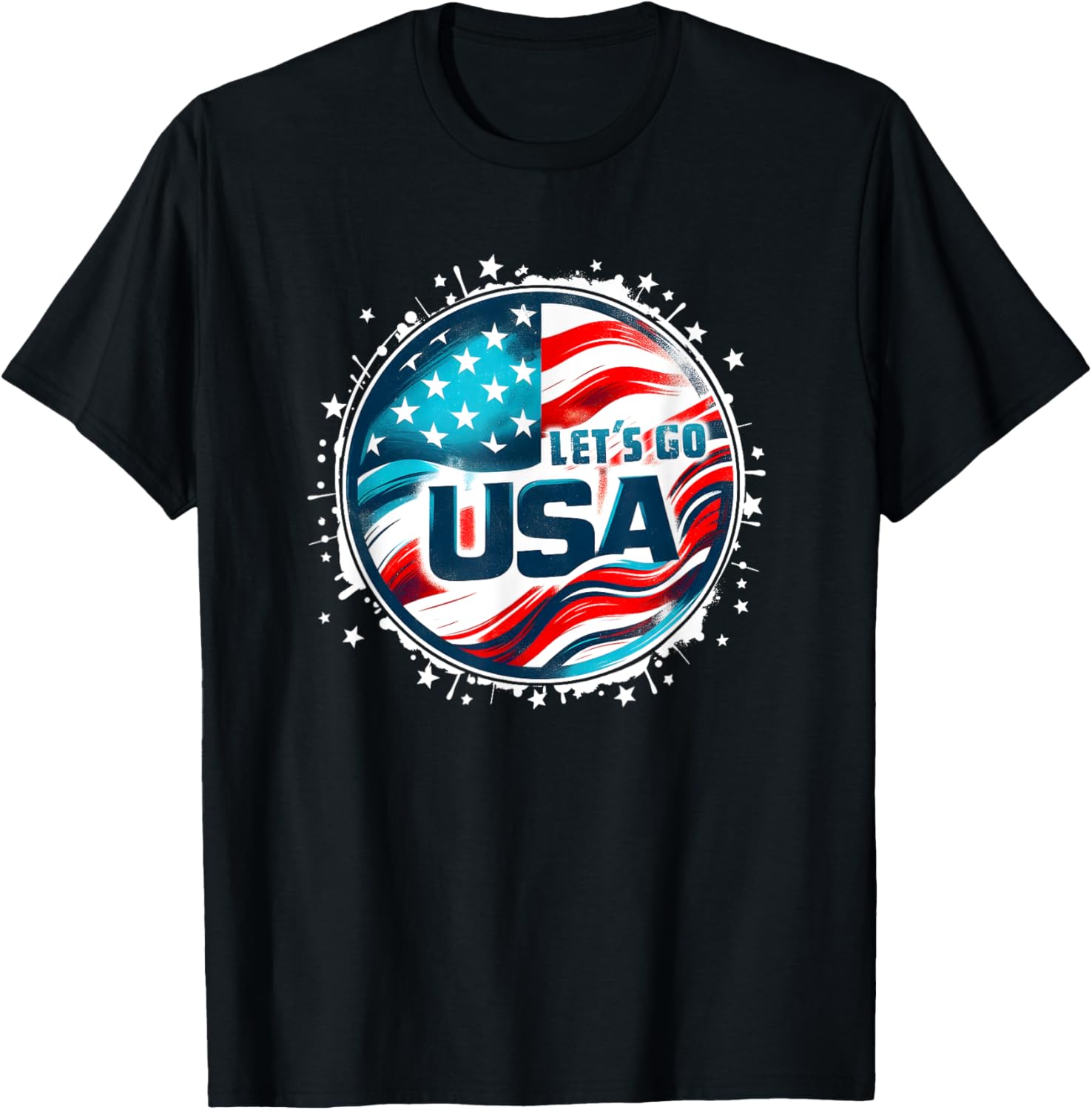 USA Go United States Sport USA Team Apparel USA T-Shirt - T-Shirt | Black