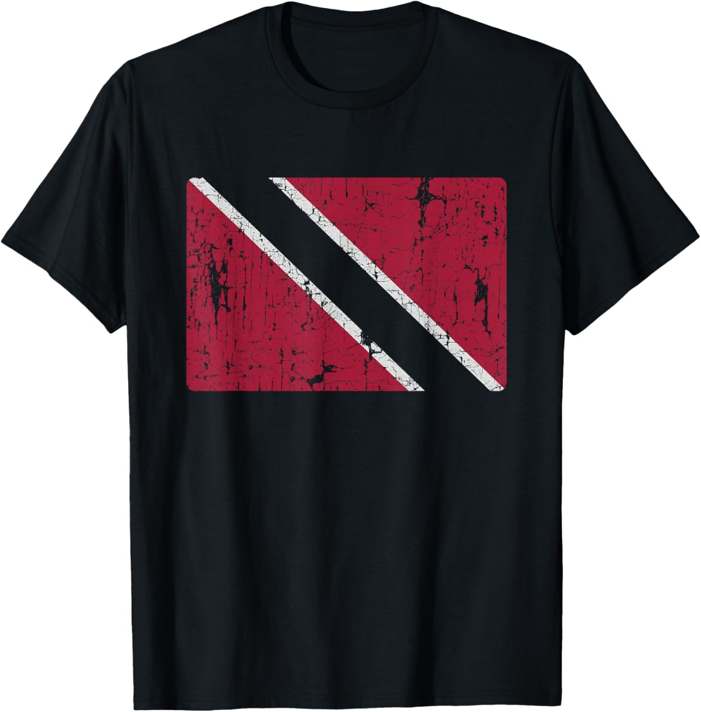 Retro Trinidadian Flag Trinidad and Tobago T-Shirt - T-Shirt | Black
