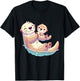 Mom and Baby Otter Mother Mama Mother's Day T-Shirt - T-Shirt | Black