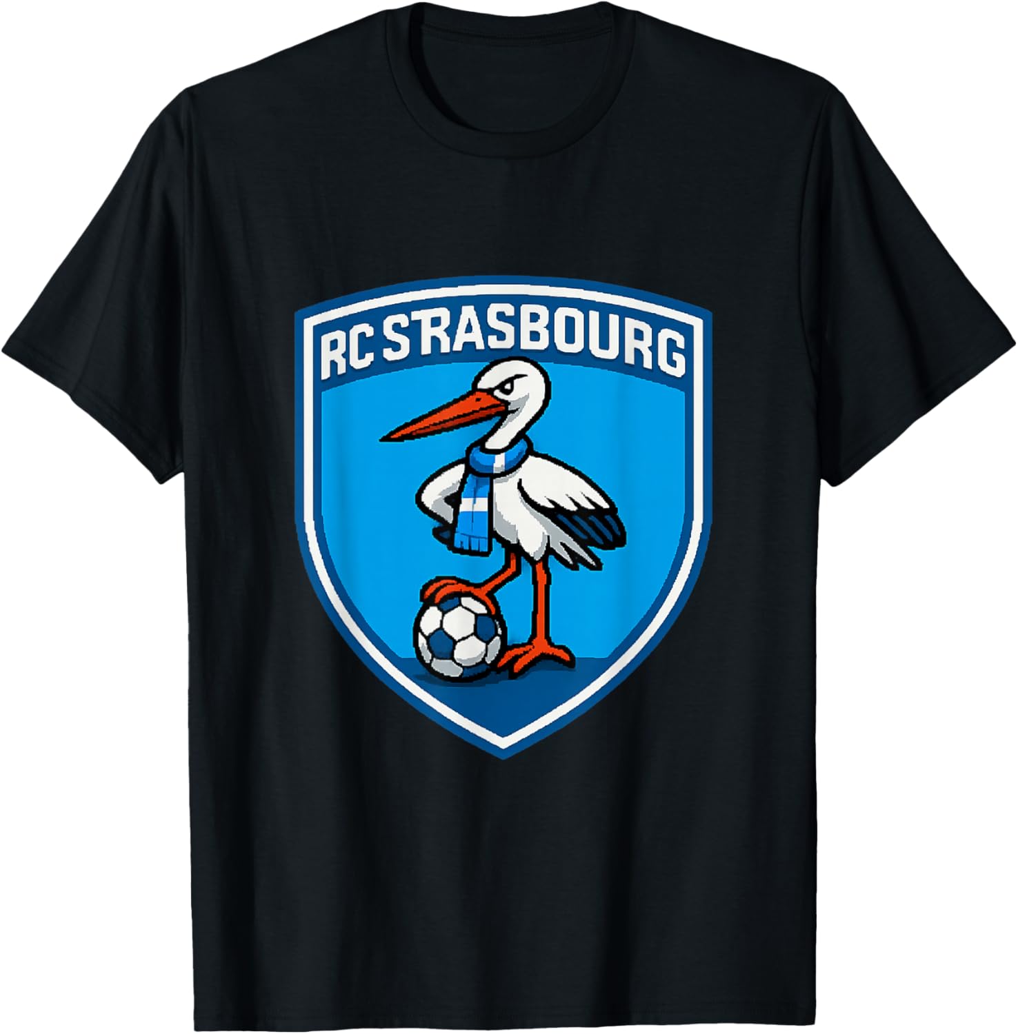 Cigogne Football Strasbourg T-Shirt - T-Shirt | Black