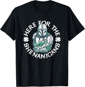 Star Wars The Mandalorian St. Patrick's Day Shenanigans T-Shirt - T-Shirt | Black