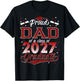 Proud Dad of A Class of 2027 Graduate T-Shirt - T-Shirt | Black