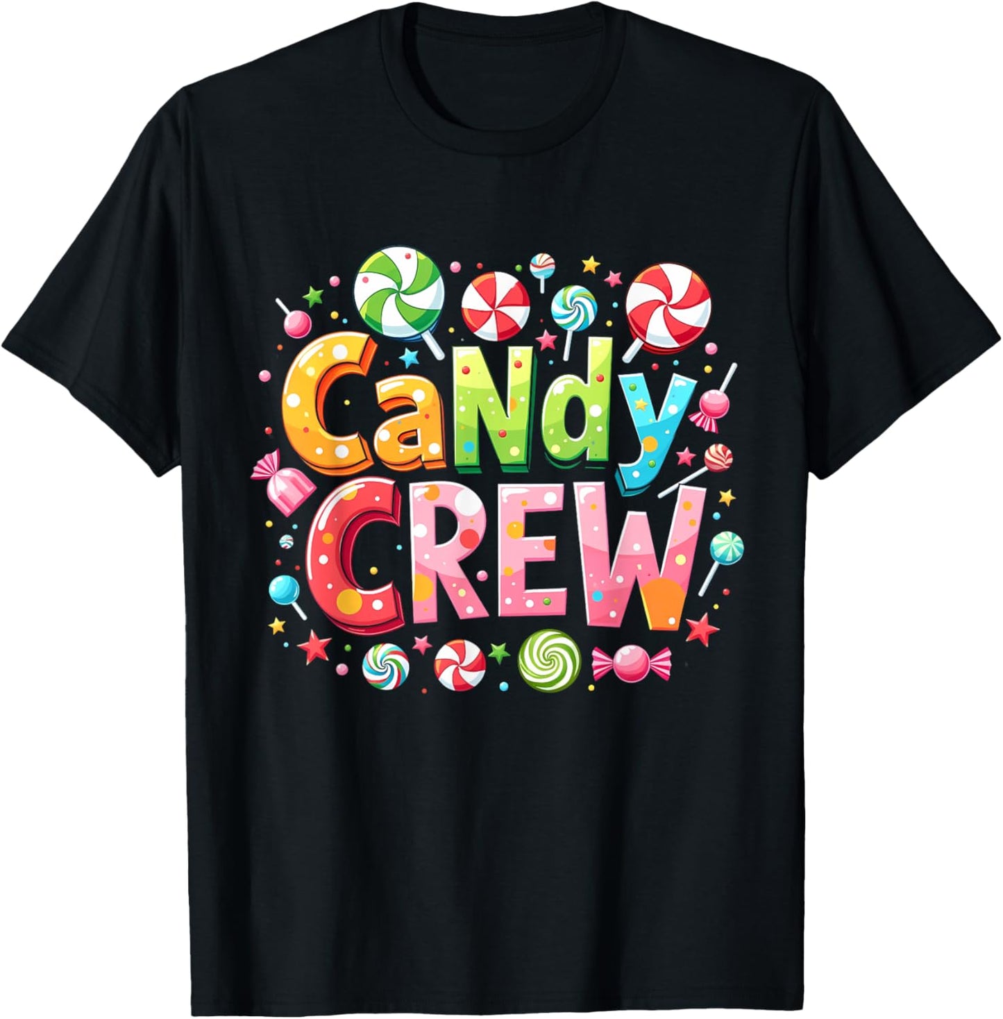 Candy Crew Decorations Sweetie Candy Squad T-Shirt - T-Shirt | Black