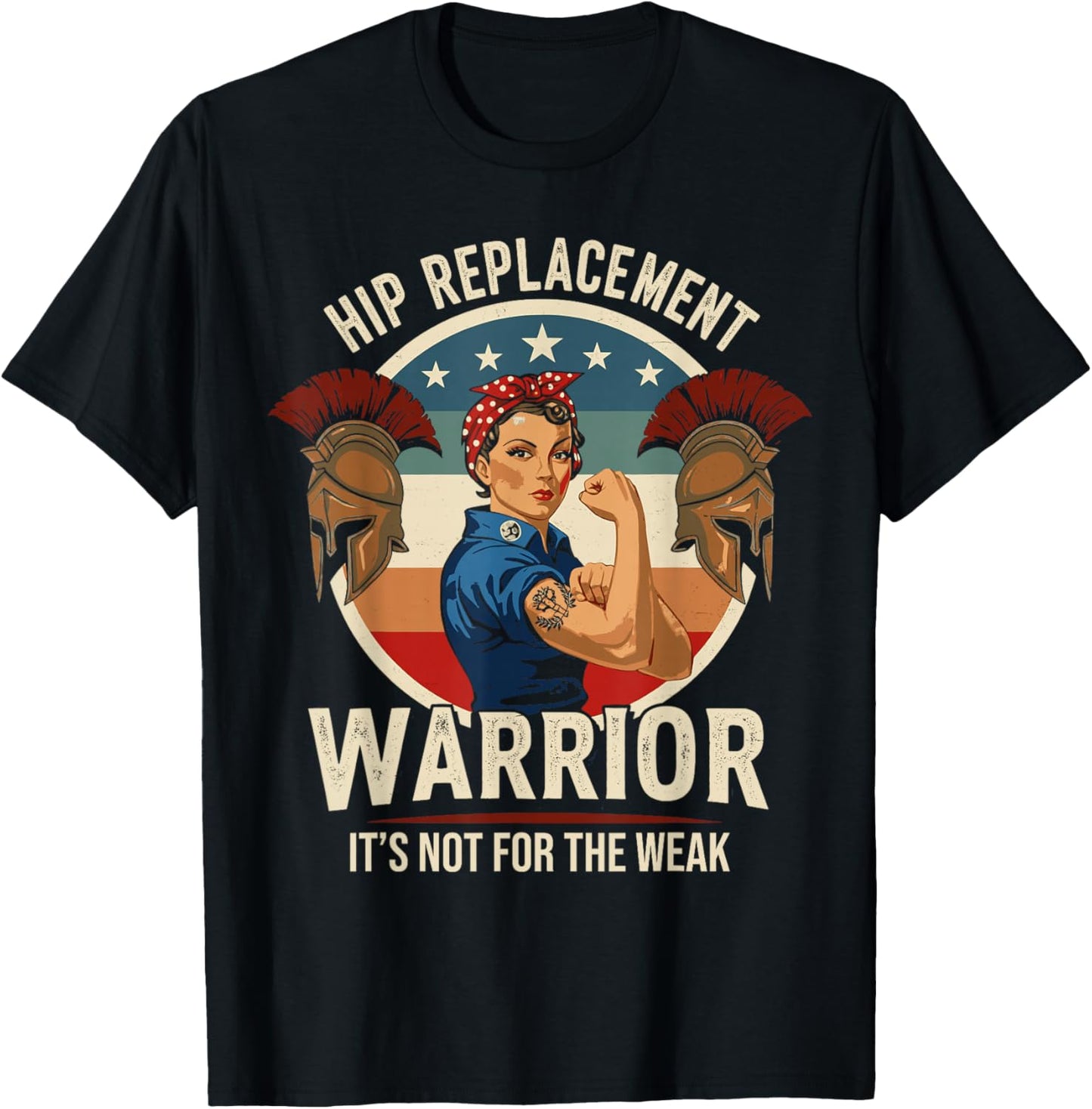Hip Surgery Gifts Bionic Shirts Hip Replacement T-Shirt - T-Shirt | Black