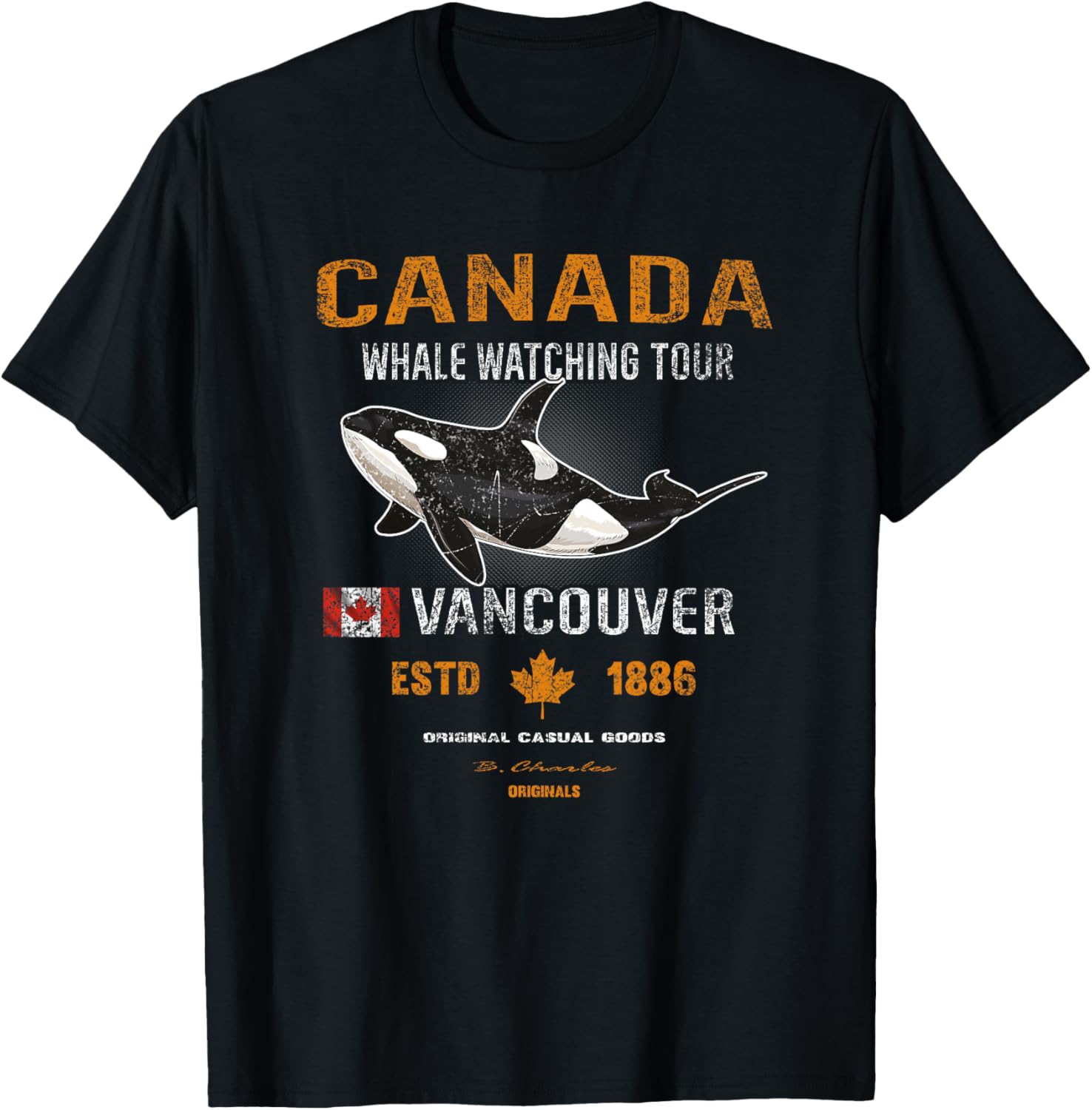 Kanada Toronto Montreal Vancouver Kanada Flaggen Premium T-Shirt - T-Shirt | Black