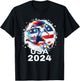 American Flag Soccer Shirt Women's Soccer Girls Soccer 2024 , Small, Black T-Shirt - T-Shirt | Black