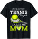Vintage My Favorite Tennis Player Calls Me Mom Mother's Day T-Shirt - T-Shirt | Black