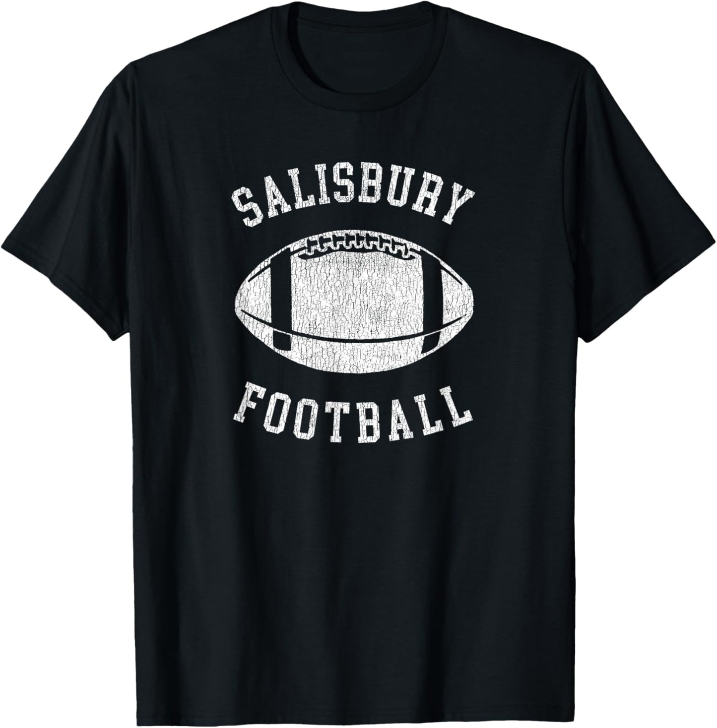 Salisbury Football Distressed Vintage 80's Throwback Classic T-Shirt - T-Shirt | Black