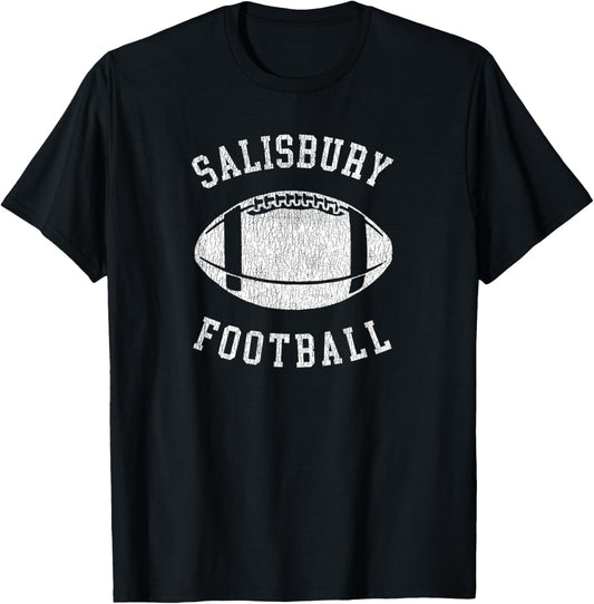 Salisbury Football Distressed Vintage 80's Throwback Classic T-Shirt - T-Shirt | Black