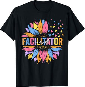 ARD Facilitator Special Education Sunflower T-Shirt - T-Shirt | Black